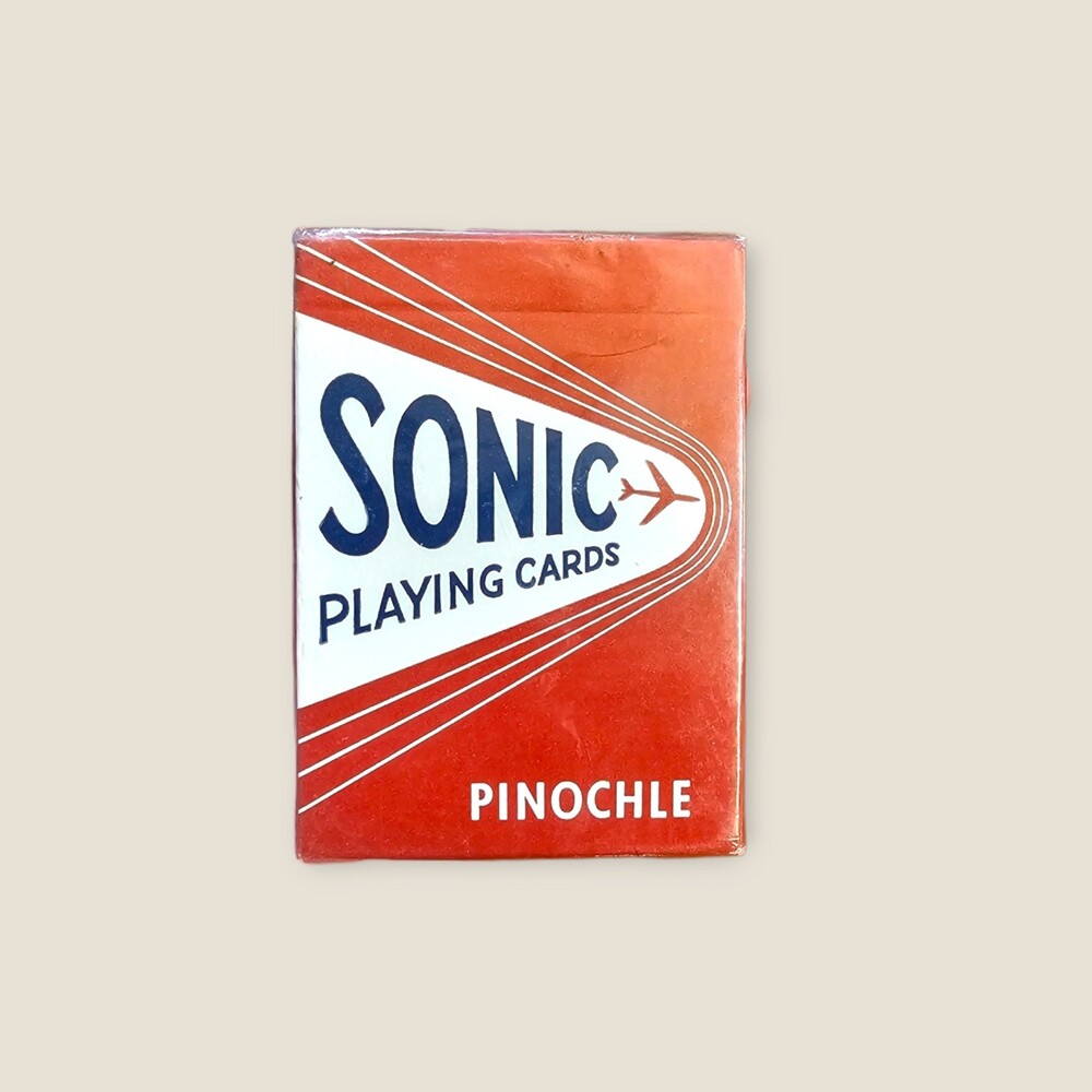 Pack of sealed vtg Shoprite Sonic playing cards